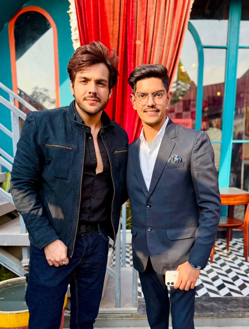 Ronit Raj with a celebrity